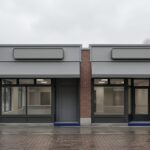 Two identical unbranded storefronts side by side, representing template websites that look interchangeable